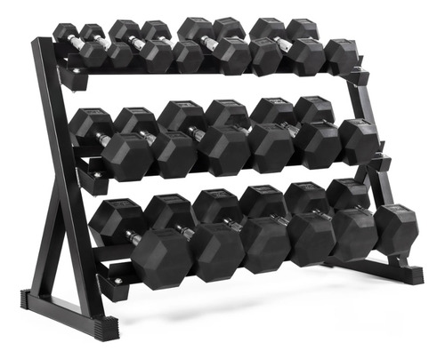 Rack + 275 Kg Mancuernas Hexagonales (2,5 - 25 Kg)