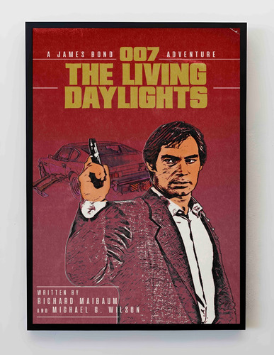 Cuadro 33x48cm Poster 007 The Living Daylights James Bond