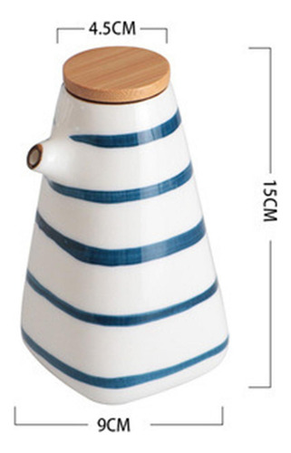 Tarro De Vinagre De Aceite, Botella De Rayas Horizontales