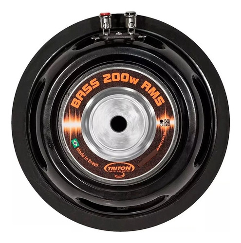 Sub Woofer 8 Pol Triton Bass 200w 4ohms Pancadão Trio Goiano Cor Preto