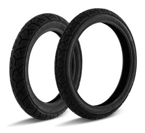 Par Pneu Biz 100 110 125 Pop 100 110 250-17 + 80/100-14 Novo