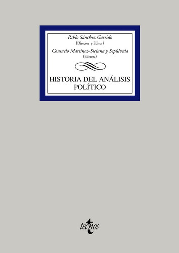 Historia Del Anãâ¡lisis Polãâtico, De Sánchez Garrido, Pablo. Editorial Tecnos, Tapa Blanda En Español