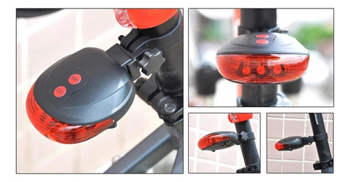 . Lâmpada De Canote De Selim Com Luz Traseira De Bicicleta