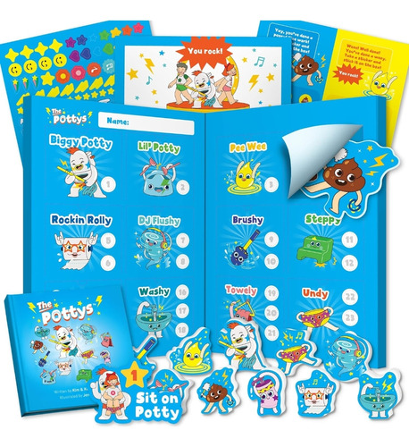 Juego De Entrenamiento Para Ir Al Baño, Stickers, Libro Y +