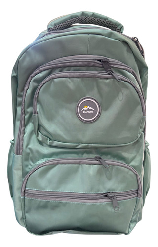 Mochila Juvenil Con Porta Laptop E Impermiable Agua Liso