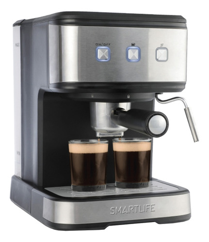 Cafetera Espresso Smartlife Sl-ec8501 Espumador Filtro Inox
