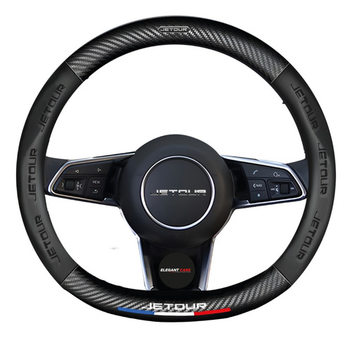 Funda De Volante Tipo D Jetour Premium Con Fibra 36-37 Cm