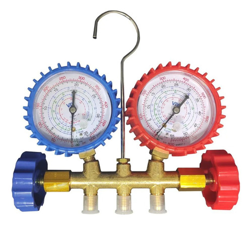 Kit Manifold Vix Analógico Gases R22 / R410a / R134a / R404a