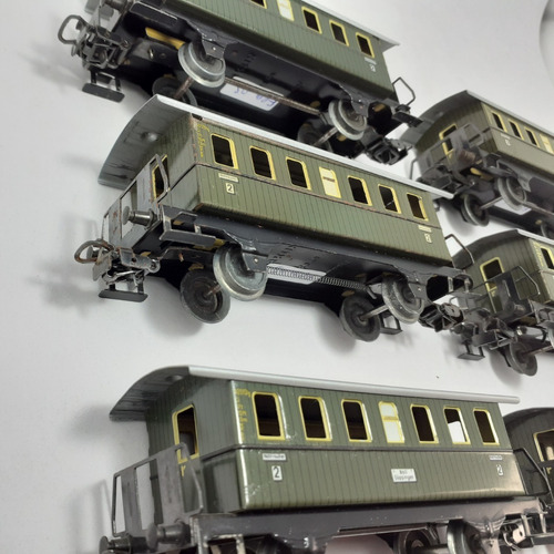Imagen 7 de 10 de Nico 6 Antiguos Coches Pasajeros Marklin Metal H0 (fpm 05)
