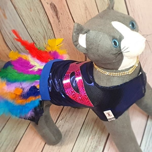 Roupa Pet - Vestido Carnaval Tam 4 - Roupinha Cachorro