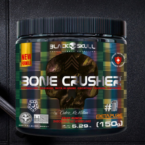 Pre Treino Bone Crusher 150g Frutas Vermelhas Com Betalanina