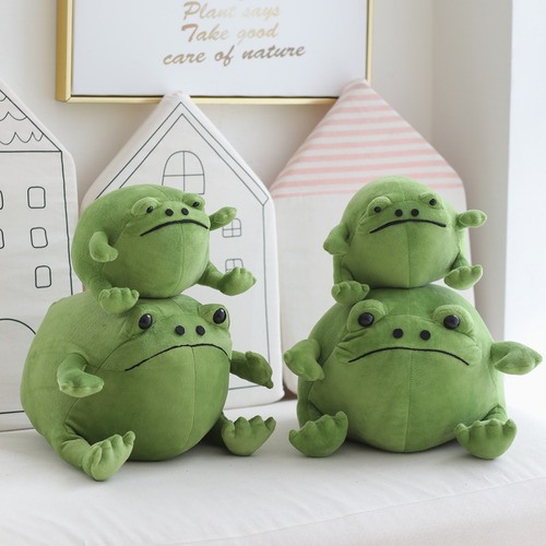 Peluche De Peluche Con Forma De Rana, Lindo Y Feo, De Dibujo