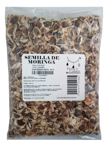 Semilla De Moringa 100% Pura Y Entera 250g