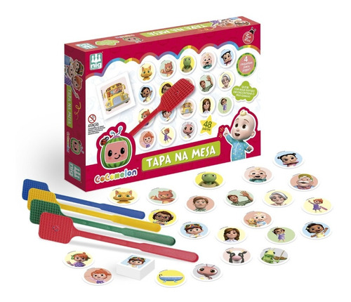 Jogo Infantil Tapa Na Mesa Bebê Cocomelon Jj 48 Pares Cartas