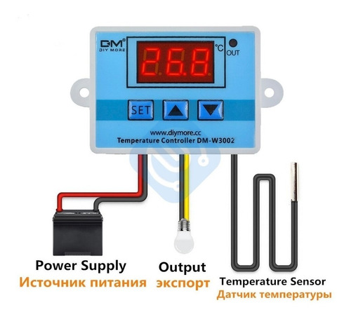 Imagen 9 de 9 de Termostato Controlador Sensor Temperatura Digital Incubadora