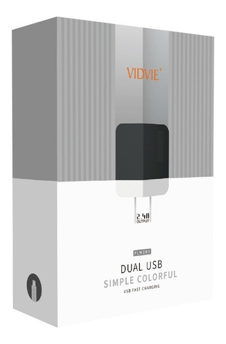 Cargador Vidvie Carga Rapida Plm303 Dual Usb - 2,4 A