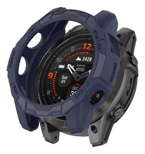 Funda De Reloj De Tpu Azul For Garmin Epix Pro/epix Pro Gen