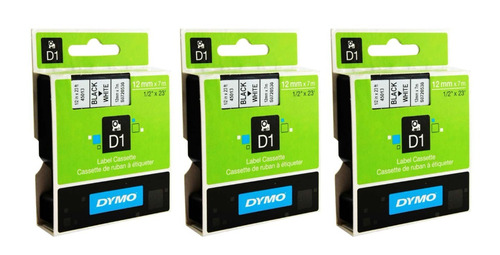 3 X Dymo D1 Combo Cinta Labelmanager 160 Cartucho Rotuladora