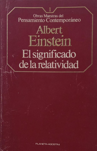 El Significado De La Relatividad Albert Einstein  