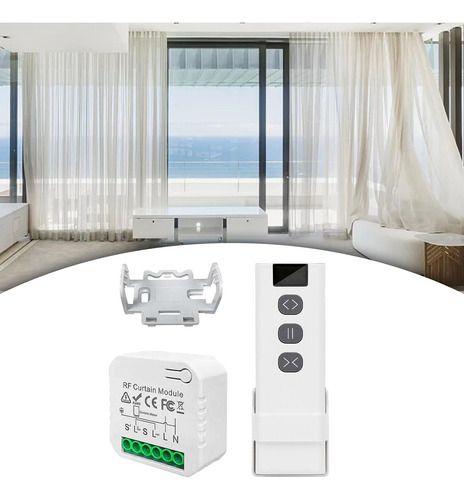 Control Remoto Del Interruptor De Cortina Wifi Rf Para