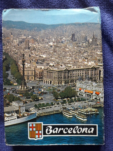 Set De 22 Postales De La Ciudad De Barcelona España