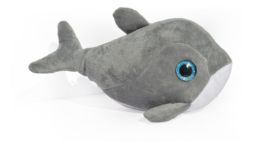 Imagen 2 de 2 de Peluche Ojos Delfin Dos Colores Mundo Marino