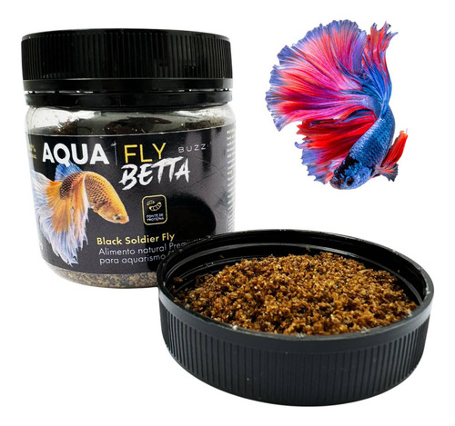 Ração Para Peixe Betta 50g Alimento Natural Proteico Aquafly