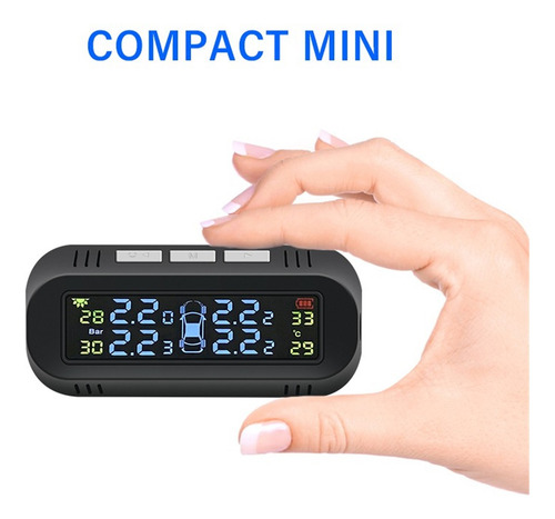 Coche Solar Tpms Sistema De Monitor De Presión De Neumáticos