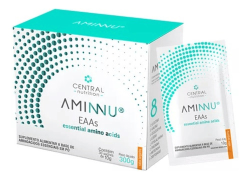 Aminnu® Tradicional Eaas - 10g 30 Sachês - Central Nutrition - Sabor Tangerina