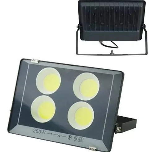 Foco Proyector 200w Led Con Base Sellado Para Intemperie