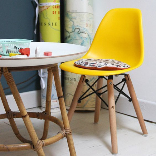 Silla Eames Dsw Réplica Niño Acasa Cantidad De Sillas Por Set 1 Color De La Estructura De La Silla Amarillo