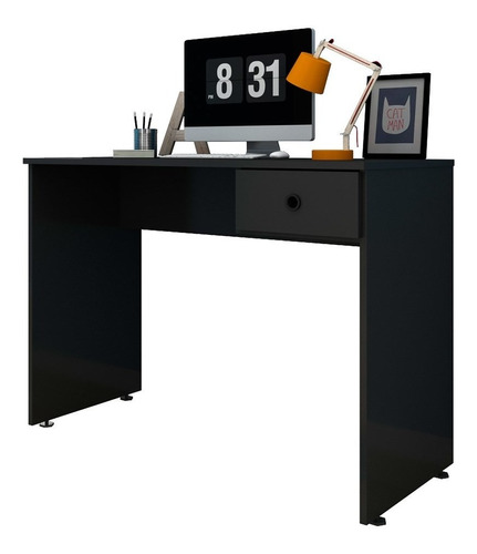 Mesa Para Computador Notebook Escrivaninha 101cm Dubai Preto - Mpozenato