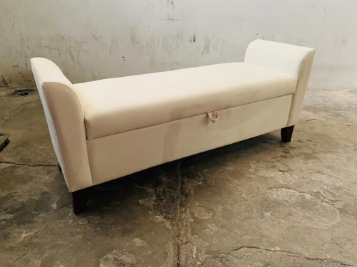 Imagen 5 de 8 de Piecera Baúl Matrimonial Pie De Cama Otomana