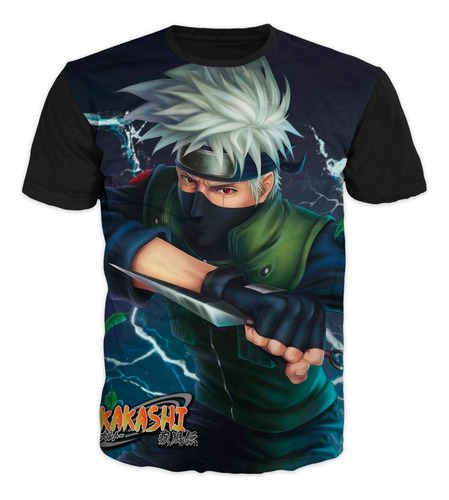 Camiseta Naruto Kakashi Itachi Sasuke Adultos Y Niños Ref 24