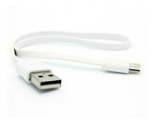 Imagen 2 de 4 de Cable Micro Usb A Usb Corto 30cm Carga Rapida 2.4a Plano