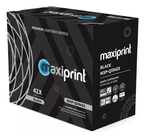 Toner Maxiprint Hp 42a Negro (q5942a)