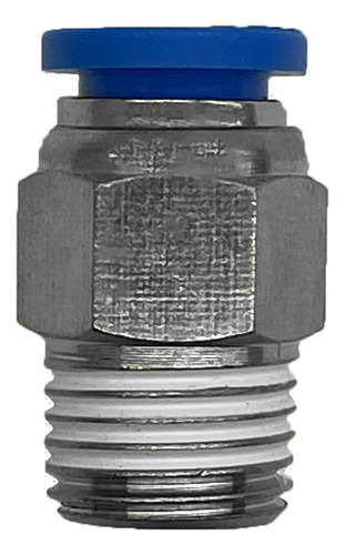 Conector Recto Neumatico 1/2 - 10mm  Rosca Macho X1 U