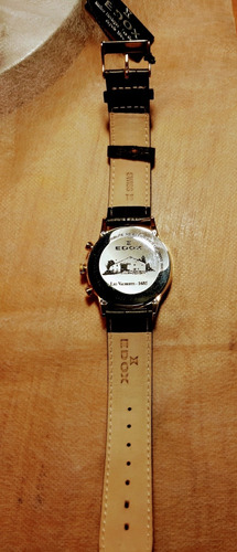Reloj Ph Edox Les Vauberts Enchapado Y Cuero