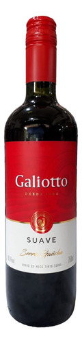 Vinho Casa Galiotto Tinto Suave 750ml Serra Gaúcha