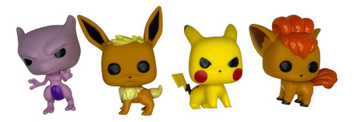 Kit Figuras De Ação Pokémon Pop! Com 04 Unidades Top
