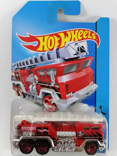 Hot Wheels 5 Alarm Camión Bomberos Escalera Rojo 41/250 