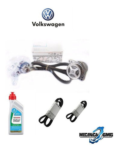 Cambio Kit Distribucion Original Polyvs + Bomba Vw Gol Trend