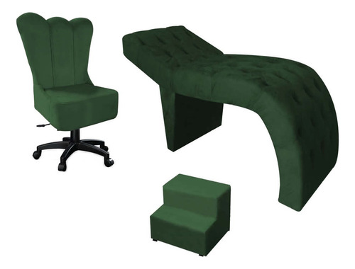 Maca +mocho  Para Massagem Corporal Suede Verde