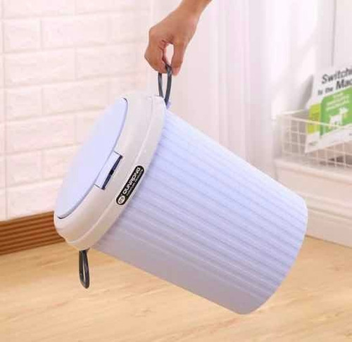 Imagen 5 de 8 de Basurero Papelero Cocina Baño Oficina 15 Litros Tapa Toque