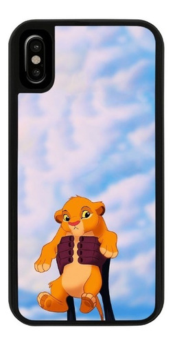 Funda Uso Rudo Tpu Para iPhone Rey Leon Escena Cielo Simba