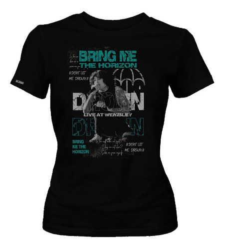 Camiseta Bring Me The Horizon Drown Poster Metal Rock Dbo