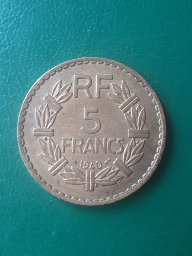Francia 1940 5 Franco Excelente (Usado)