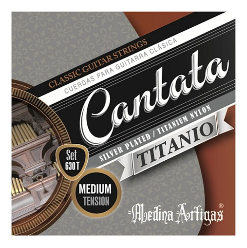 Encordado Guitarra Clasica Cantata 630t Titanio