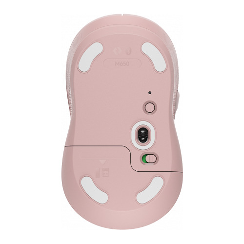 Mouse Sem Fio Logitech M650 2000 Dpi Bluetooth Usb Rose