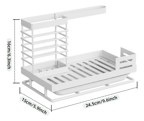Soporte Para Esponja Para Fregadero Con Bandeja, Organizador